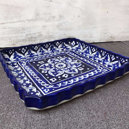 Blue Felicity Square Dish - Large