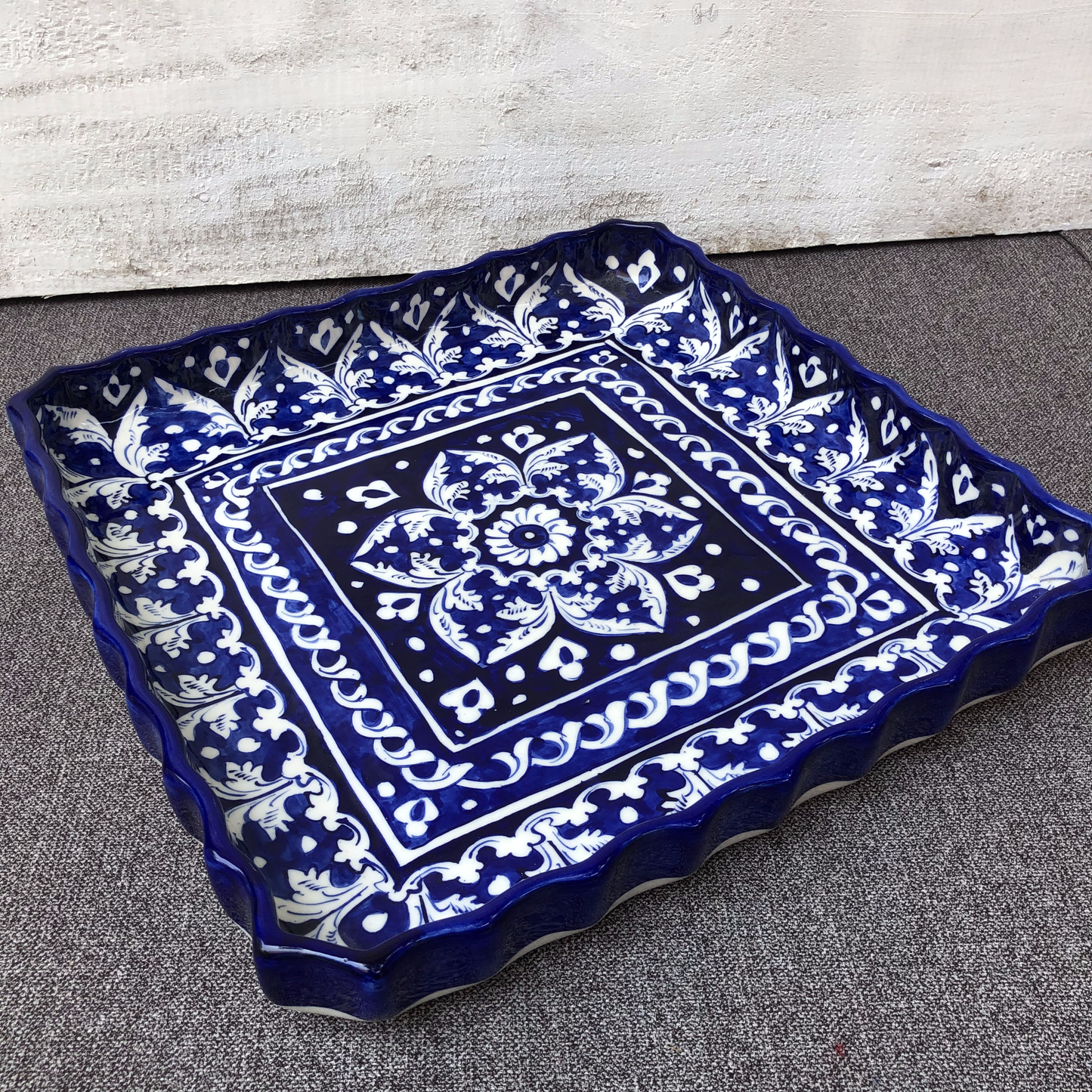 Blue Felicity Square Dish - Large