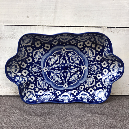 Blue Celico Medium Rectangle Dish