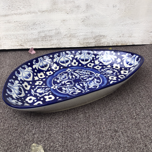 Blue Celico New Serving Oval Dish