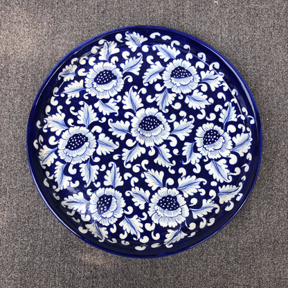 Blue Flower Medium Platter