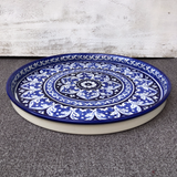 Blue Felicity Round Deep Platter