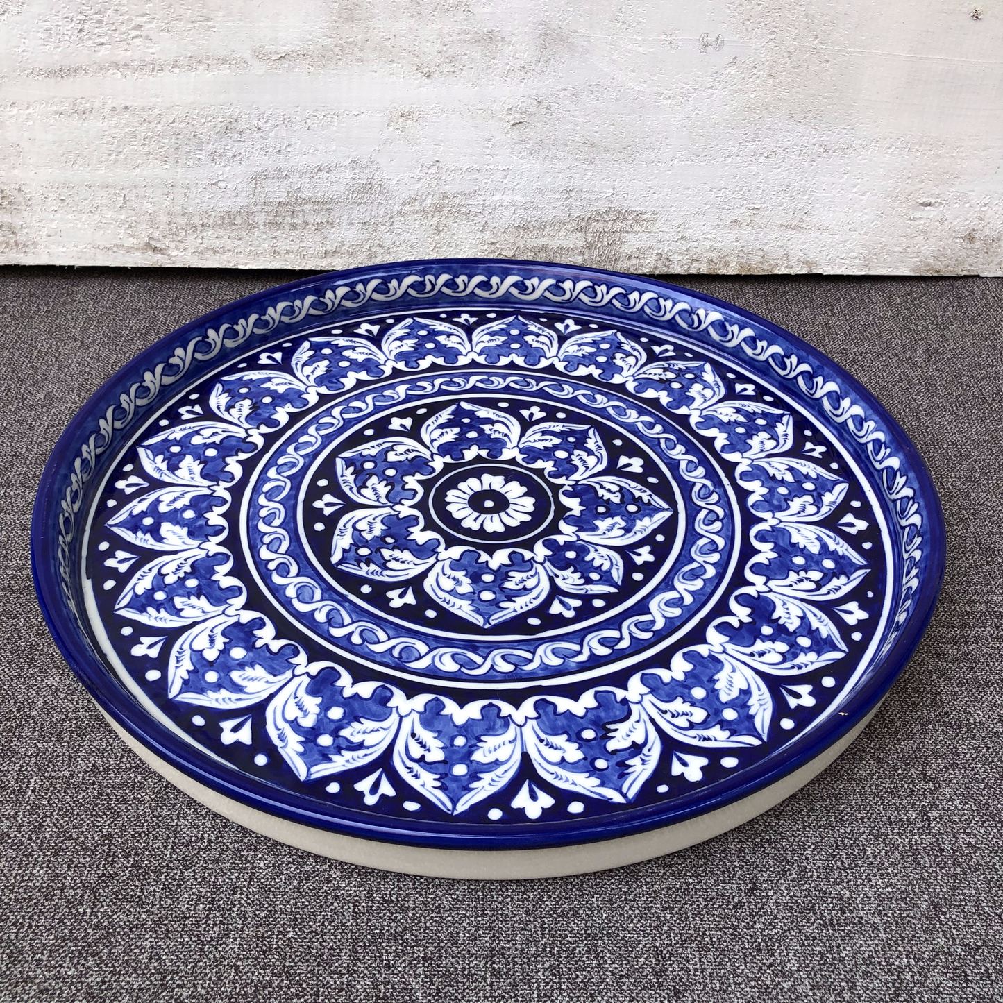 Blue Felicity Round Deep Platter