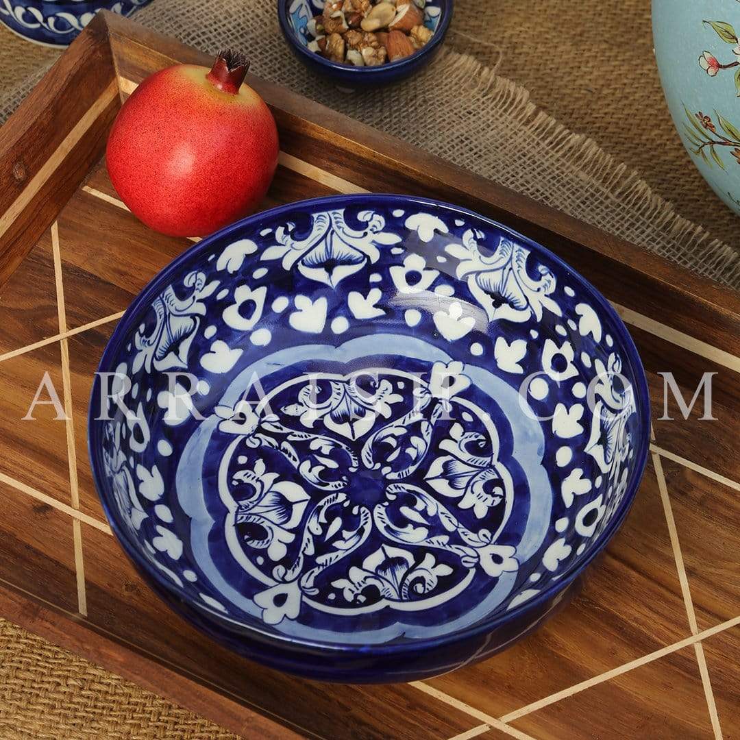 Ceramics Blue Celico Serving Bowl