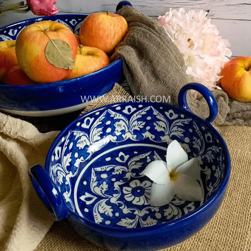 Ceramics Blue Felicity Ceramic Karahi - Set of 2