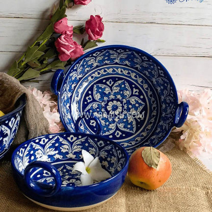 Ceramics Blue Felicity Ceramic Karahi - Set of 2