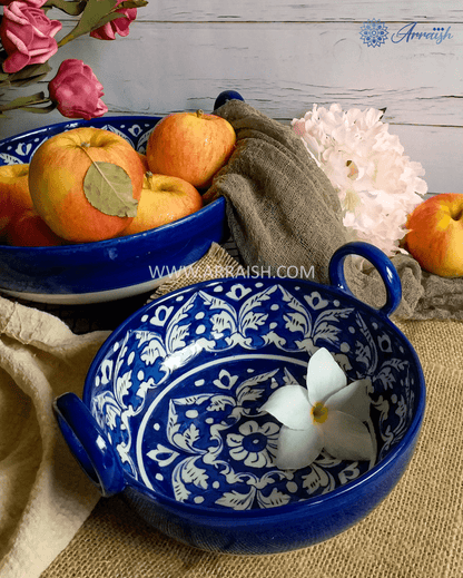 Ceramics Blue Felicity Ceramic Karahi - Set of 2