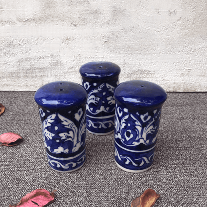 Ceramics Blue Felicity Salt Box - Pot - Set of 3