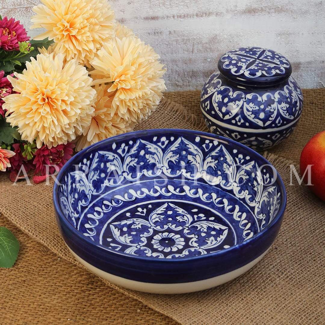 Ceramics Blue Felicity Serving Bowl