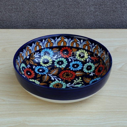 Ceramics Jungle Flower Serving Bowl