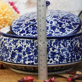 Ceramics Serina Blue Cover Pot