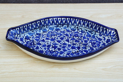 Ceramics Serina Blue Oval Serving Dish