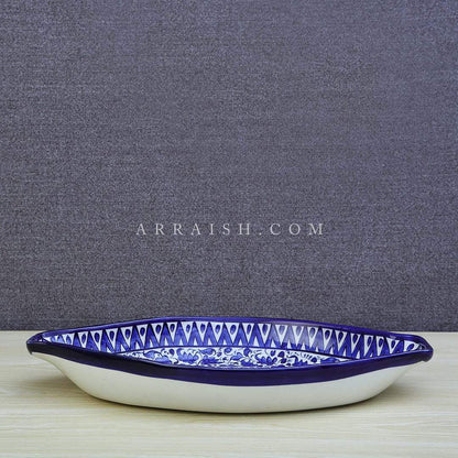 Ceramics Serina Blue Oval Serving Dish