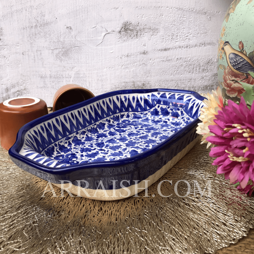 Ceramics Serina Blue Rectangular Serving Dish