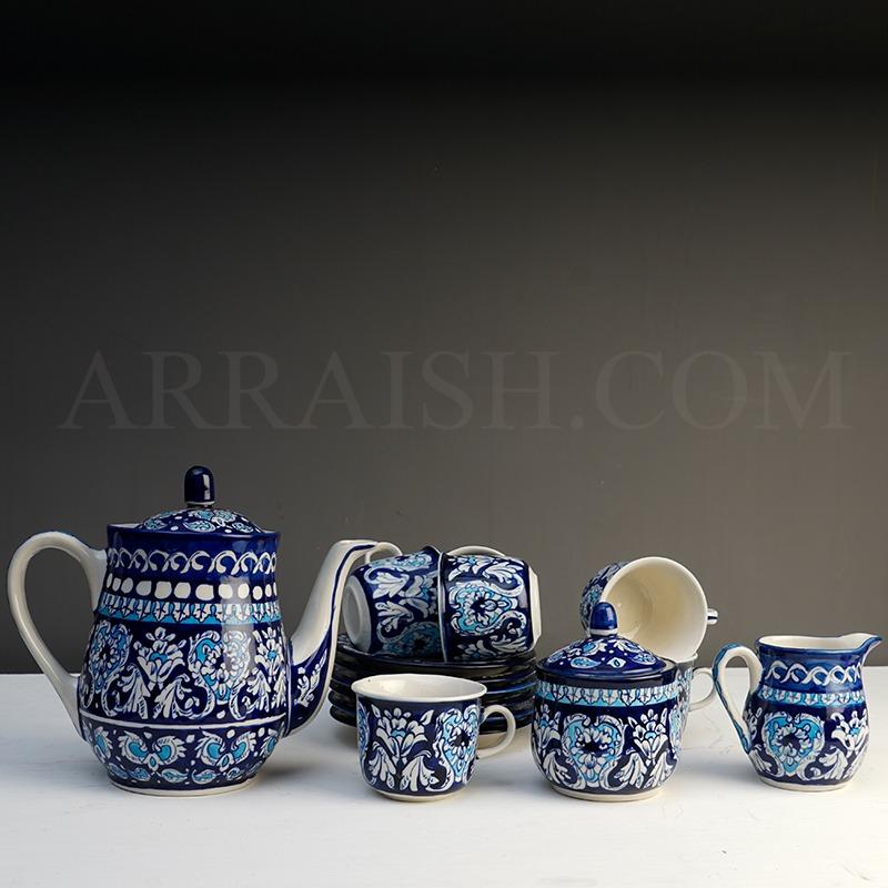 Mugs & Drinkware Antique Blue Tea Set