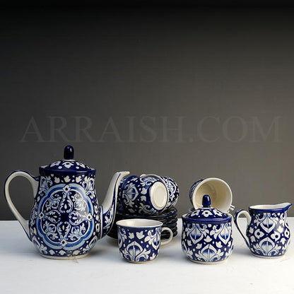 Mugs & Drinkware Blue Celico Tea Set