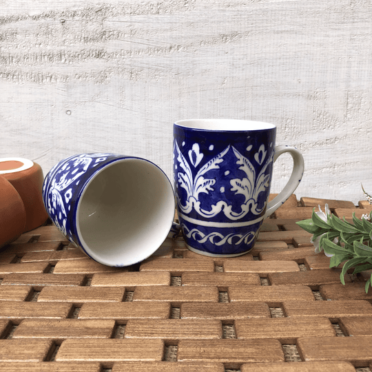 Blue Pottery Multan Mugs | Sip in Style and Tradition – Arraish