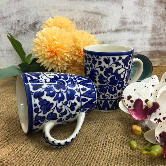 Blue Pottery Multan Mugs | Sip in Style and Tradition – Arraish