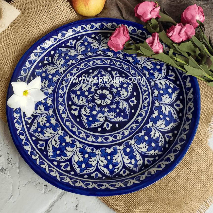 Plates & Platters Blue Felicity Round Platter - Large