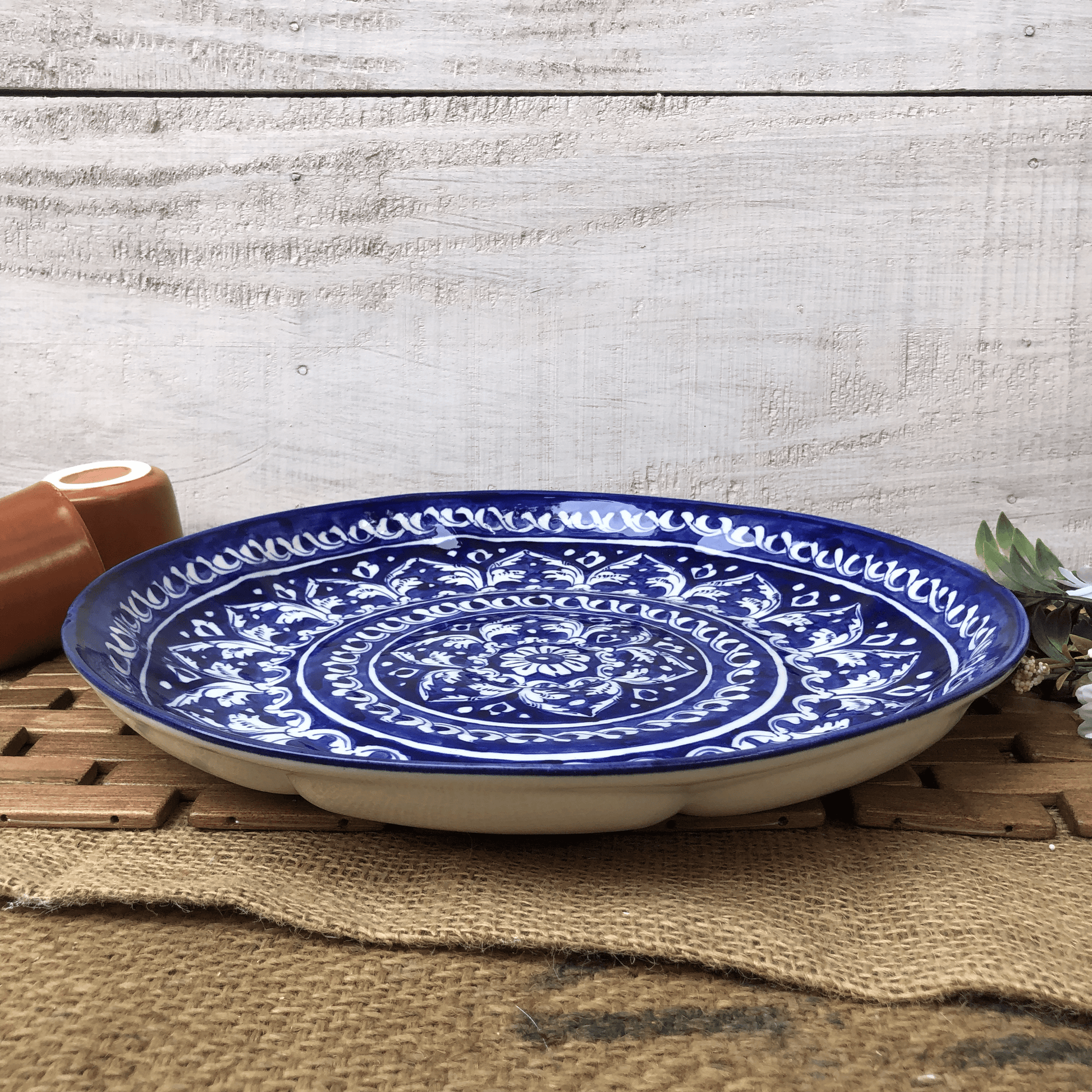 Plates & Platters Blue Felicity Round Platter - Large